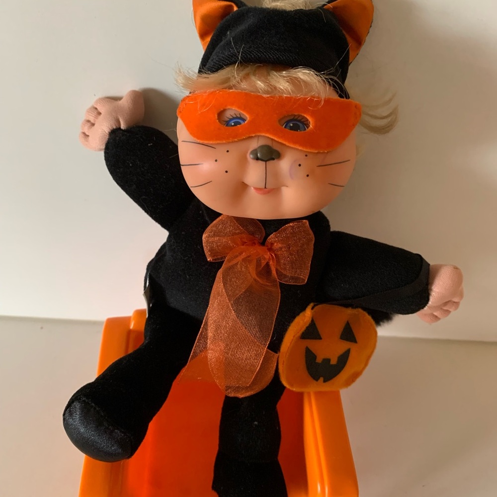 Vintage Cabbage Patch Kids Halloween Kitty Plush Raquel Kitty 2000